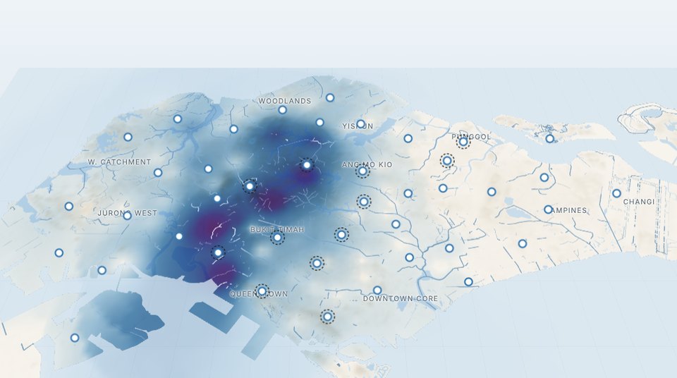 Forecast vs actual layer on the map